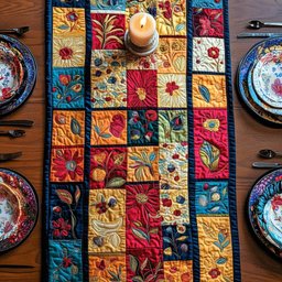 Patchwork Joy Table Runner - Made to Order TABLE928