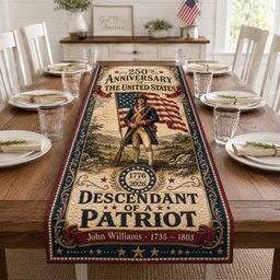 Patriot Descendant Table Runner - Made to Order TABLE928
