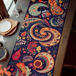 Paisley Bloom Table Runner - Made to Order TABLE928