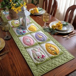 Pastel Patch Easter Table Runner - Made to Order TABLE928