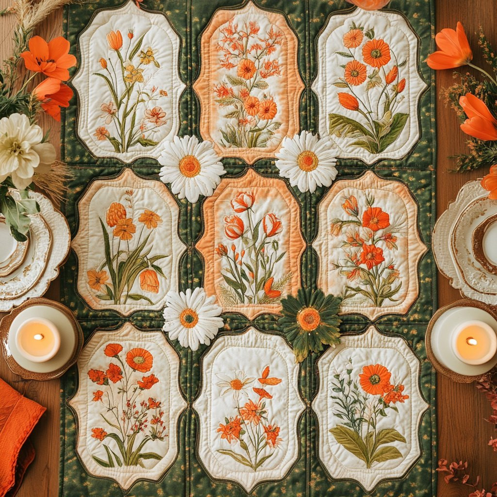 Petal March Table Runner - Made to Order TABLE928