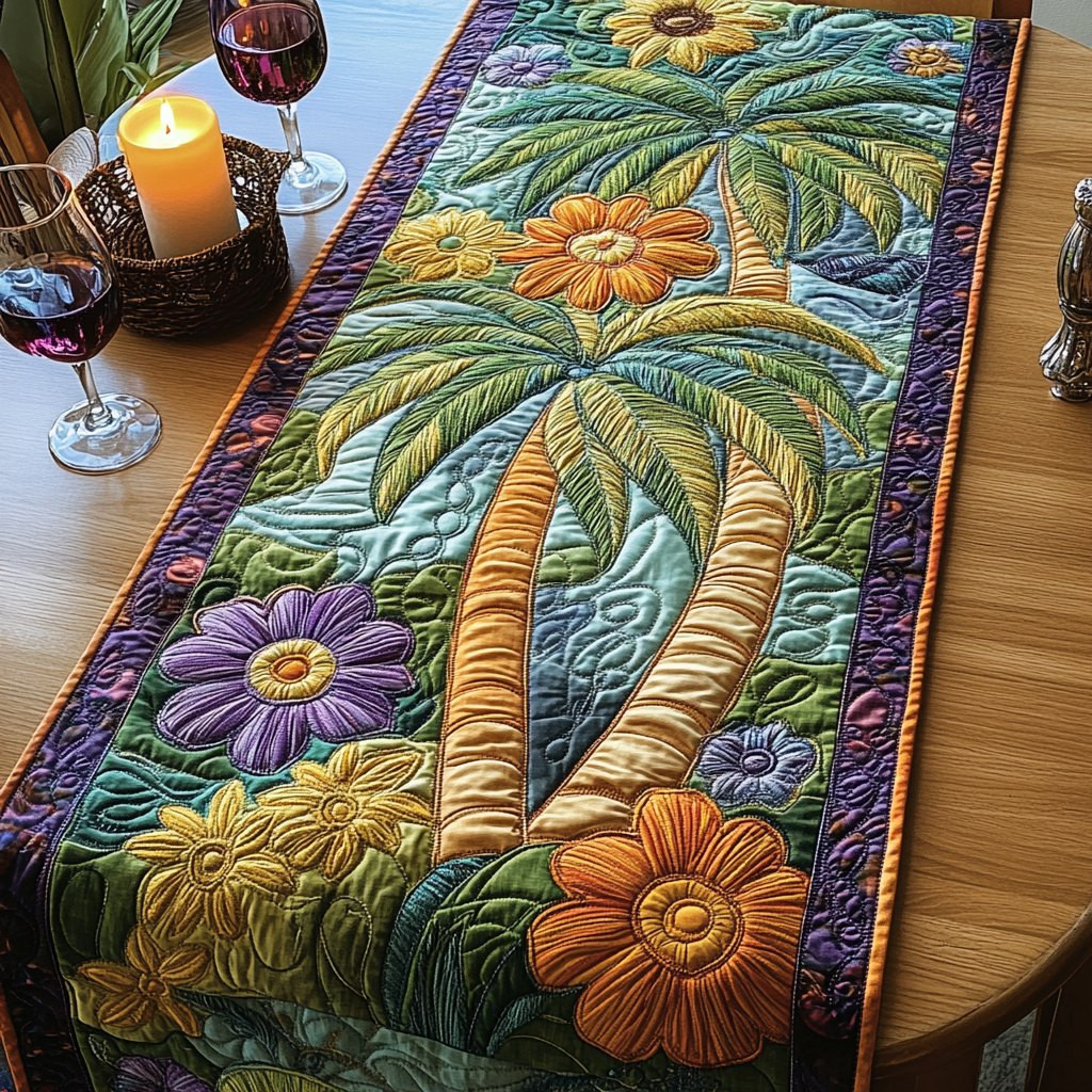 Palm Bliss Table Runner - Made to Order TABLE928