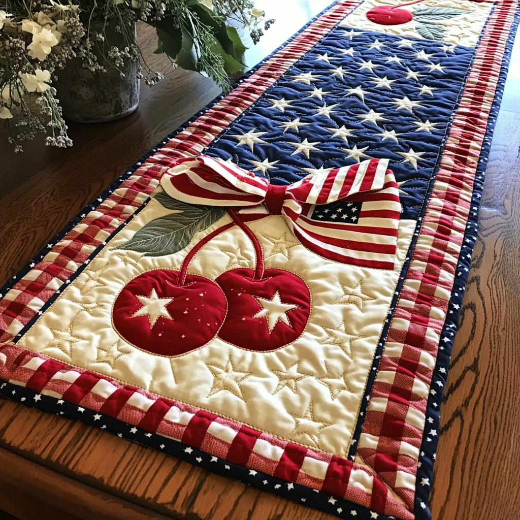 Patriotic Pop Table Runner - Made to Order TABLE928