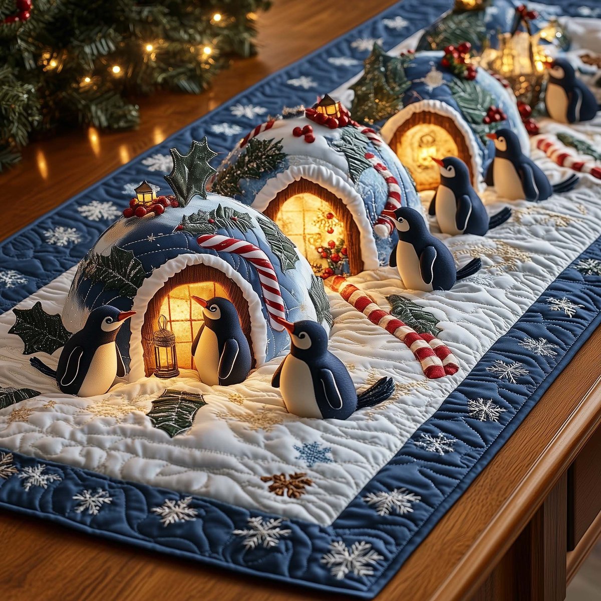 Penguin Table Runner - Made to Order TABLE928