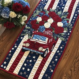 Patriotic Spirit Table Runner - Made to Order TABLE928