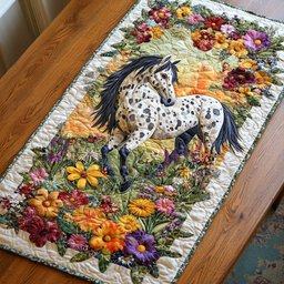 Painted Steed Table Runner - Made to Order TABLE928