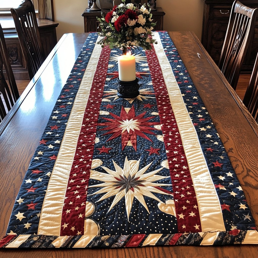 Patriotic Glow Table Runner - Made to Order TABLE928
