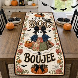 Patchwork Boujee Boo Table Runner - Made to Order TABLE928