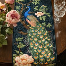 Peacock Beauty Table Runner - Made to Order TABLE928