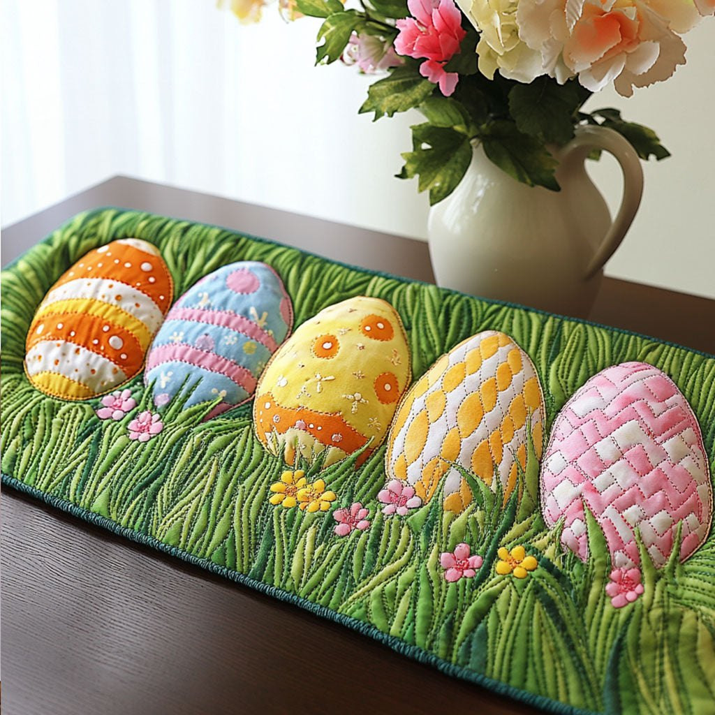 Pastel Egg Meadow Table Runner - Made to Order TABLE928