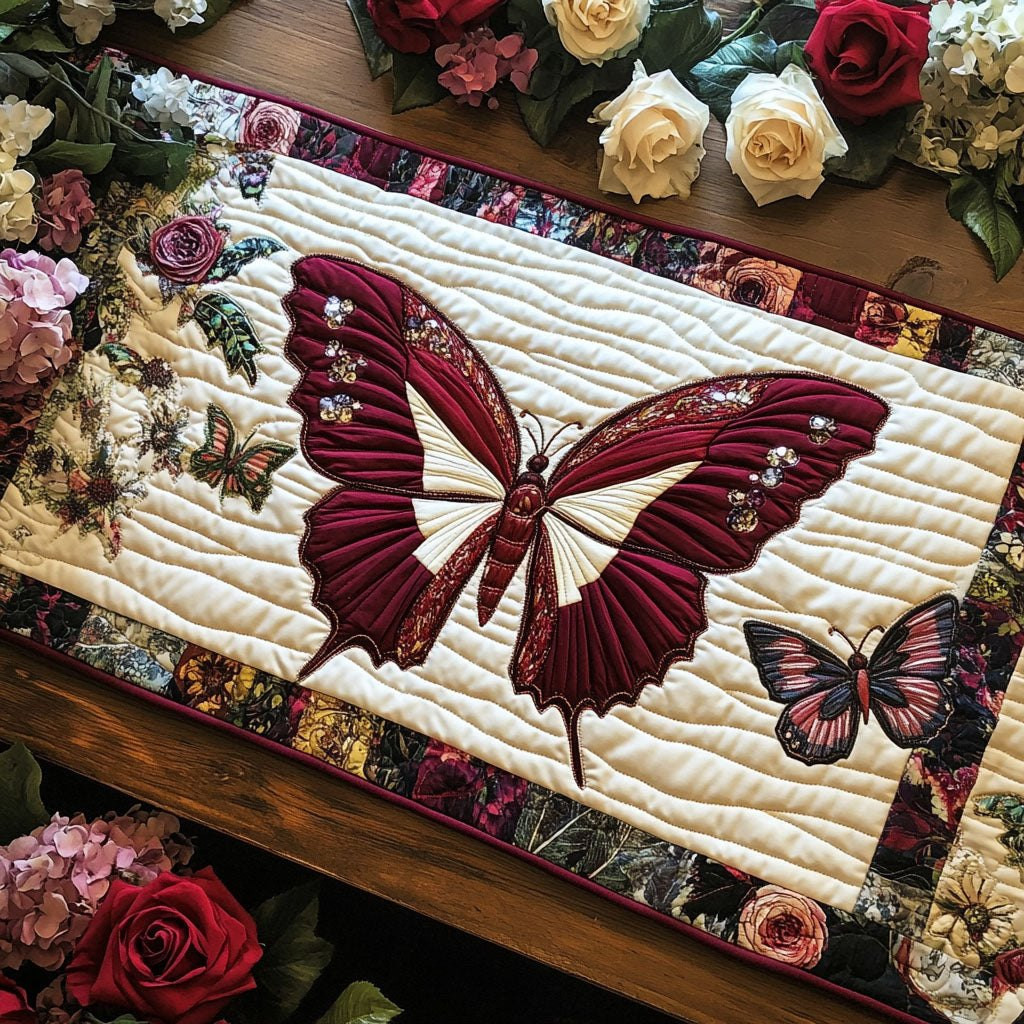 Petals and Flight Table Runner - Made to Order TABLE928