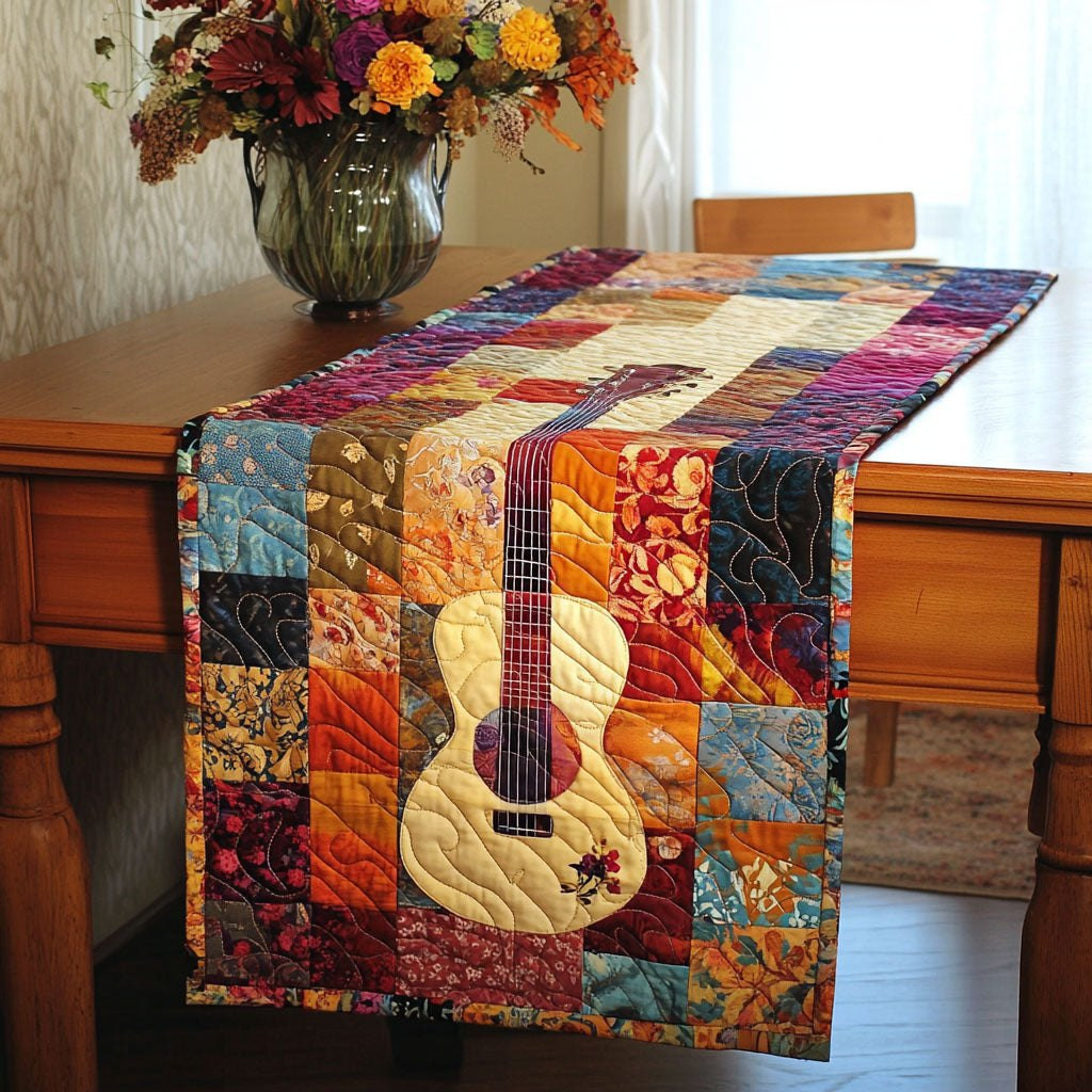 Patchwork Tune Table Runner - Made to Order TABLE928