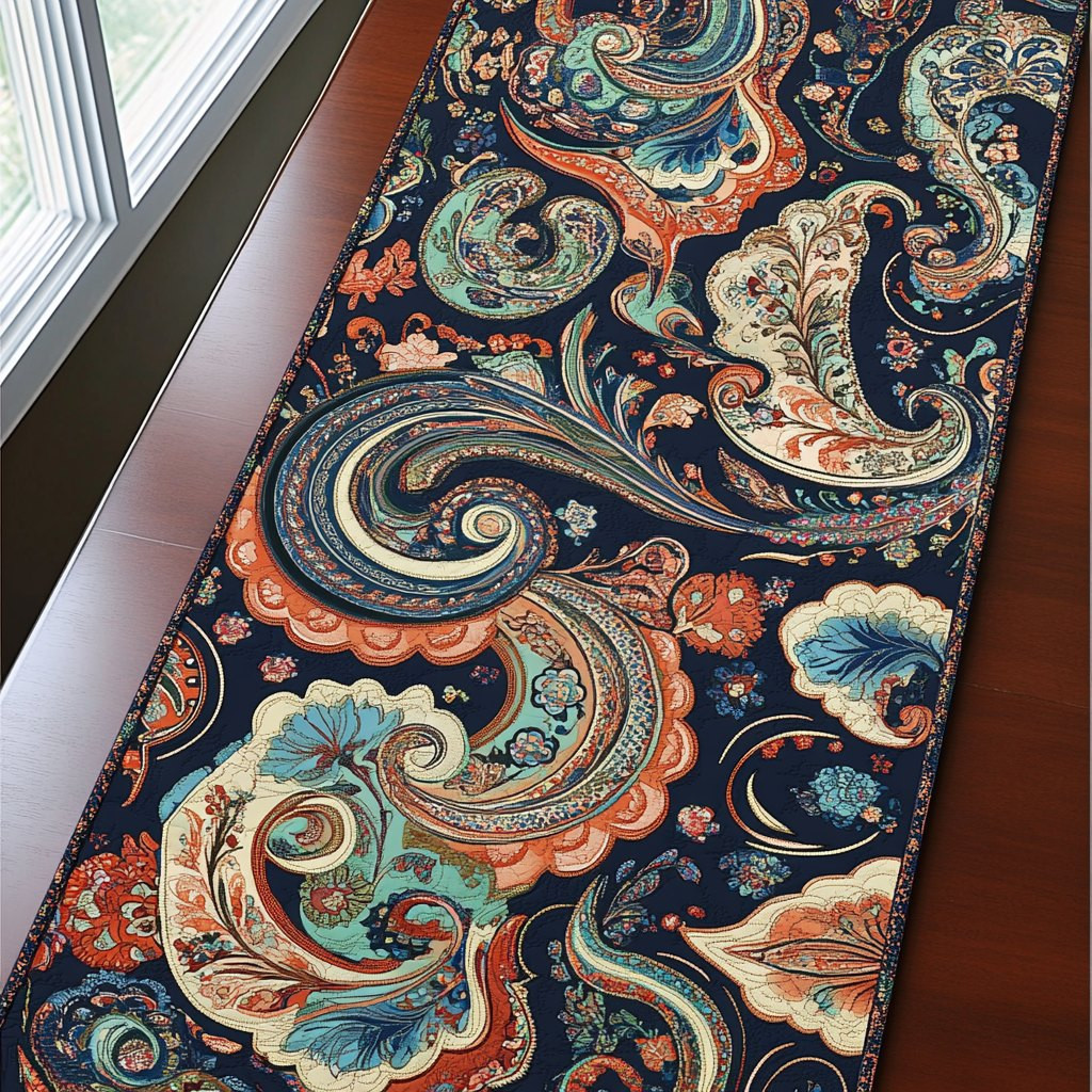 Paisley Elegance Table Runner - Made to Order TABLE928