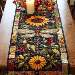 Petal Dragonfly Table Runner - Made to Order TABLE928