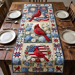 Patriot Cardinal Table Runner - Made to Order TABLE928