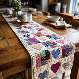 Old Town Hearts Table Runner - Made to Order TABLE928