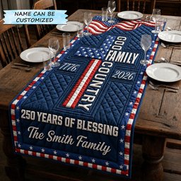 Oldschool American Flag Table Runner - Made to Order TABLE928