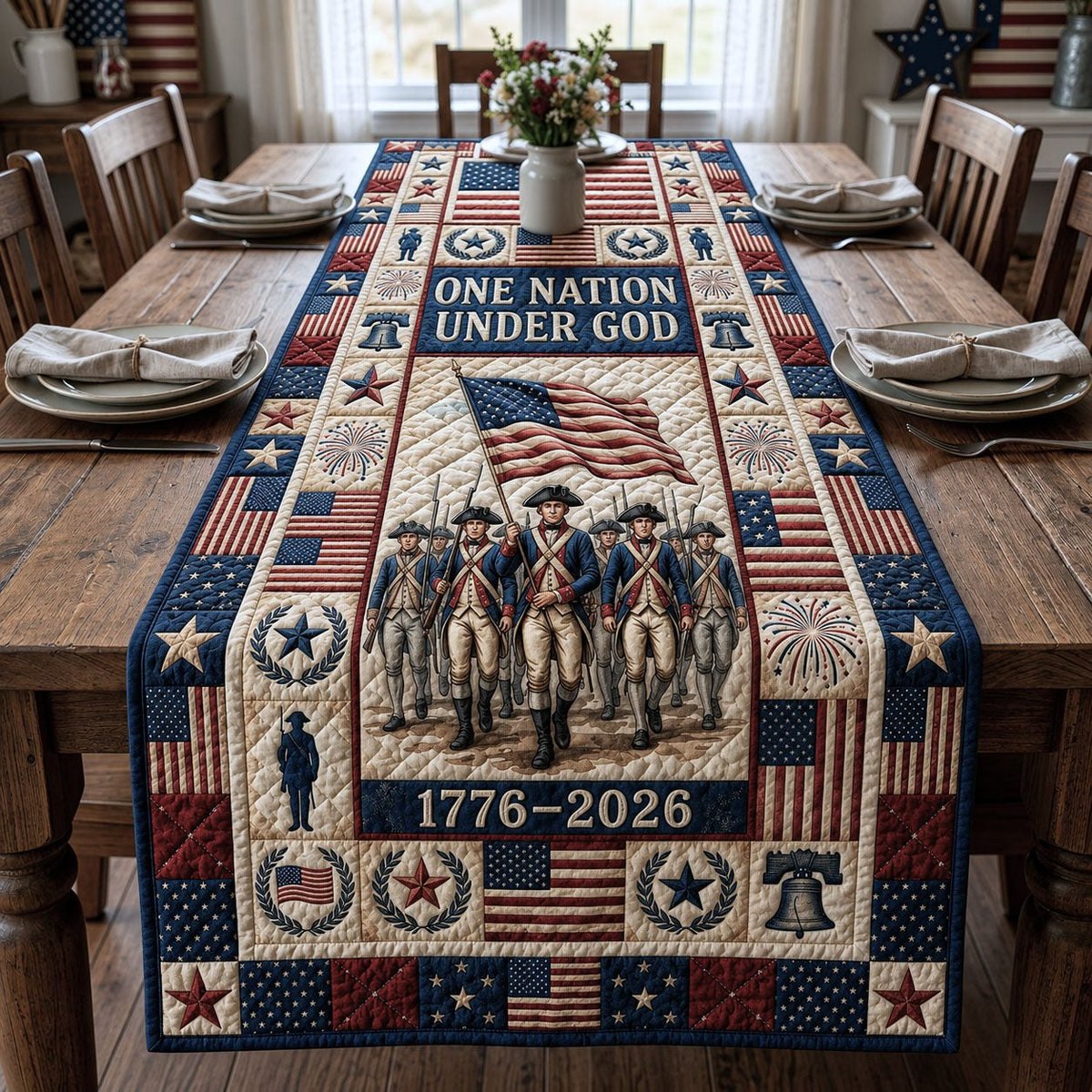 One Nation Under God Table Runner - Made to Order TABLE928