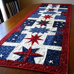 Old Glory Elegance Table Runner - Made to Order TABLE928