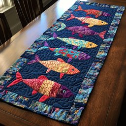 Ocean Fish Table Runner - Made to Order TABLE928