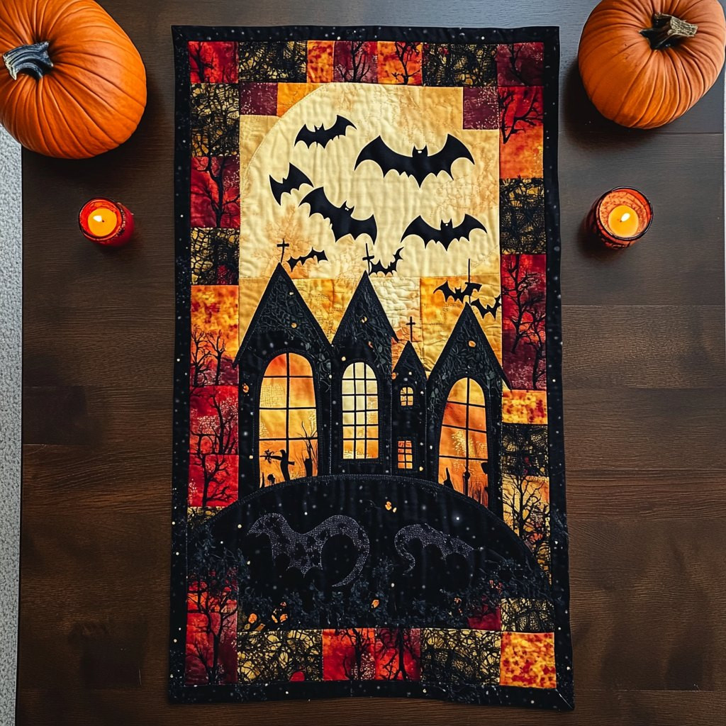 Nightmare Castle Table Runner - Made to Order TABLE928