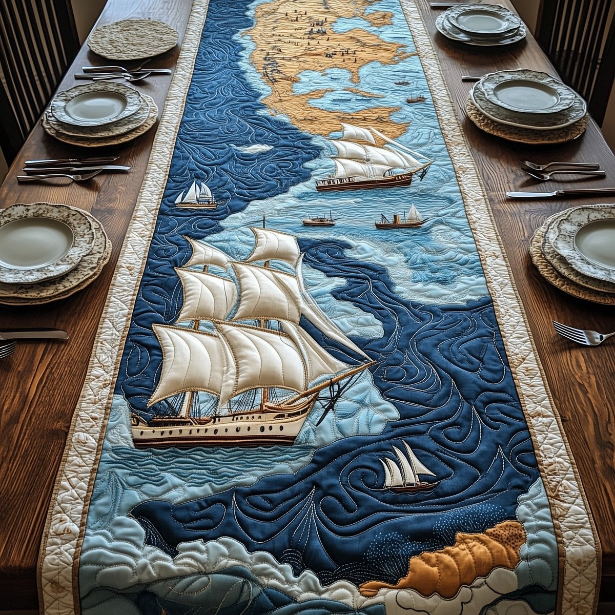 Nautical Table Runner - Made to Order TABLE928