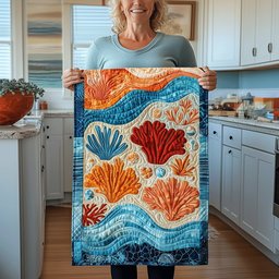 Ocean Coral Table Runner - Made to Order TABLE928