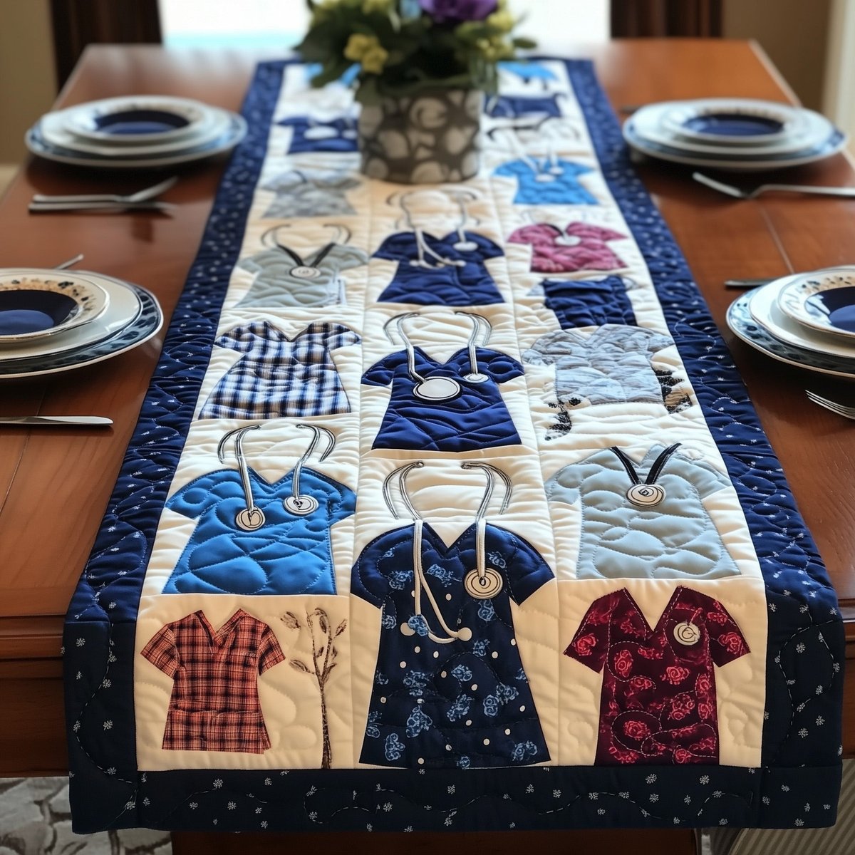 Nurses Scrub Table Runner - Made to Order TABLE928