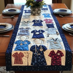 Nurses Scrub Table Runner - Made to Order TABLE928