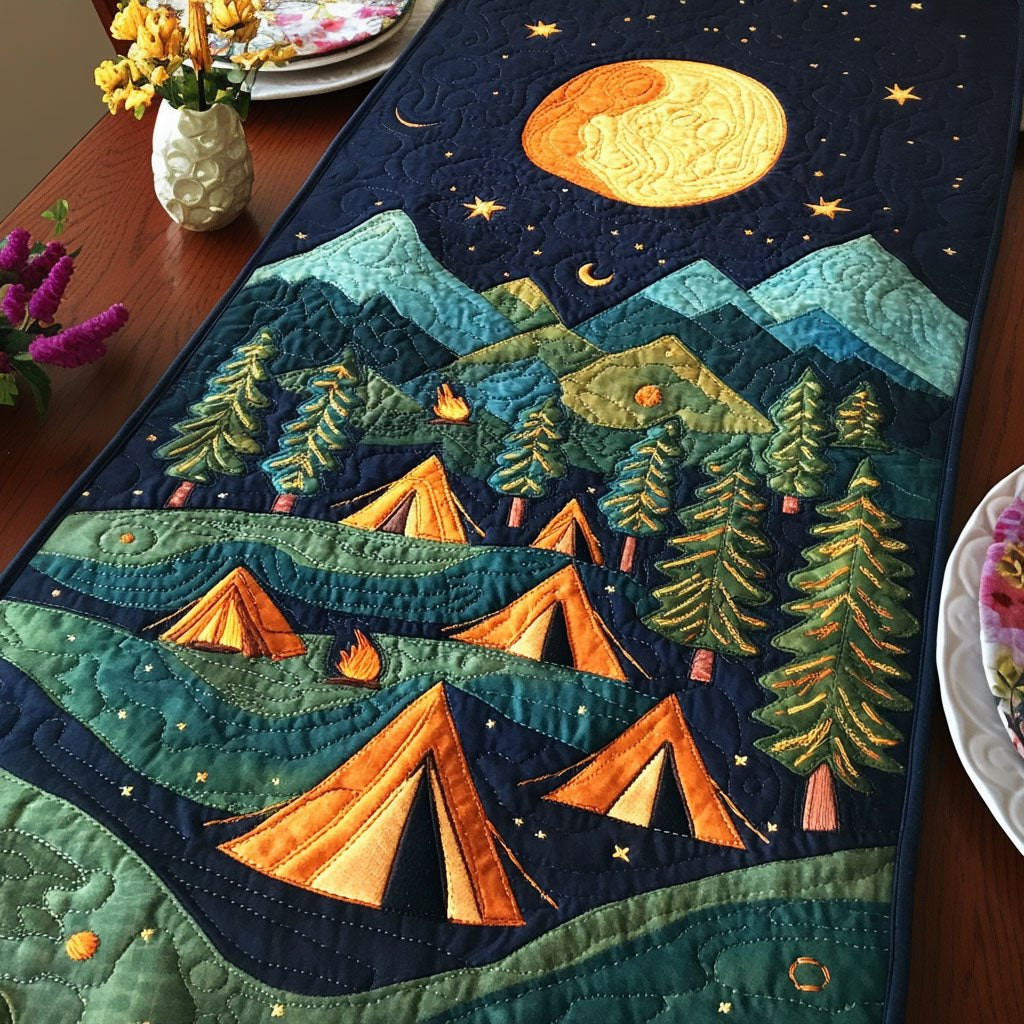 Moonlit Forest Tents Table Runner - Made to Order TABLE928