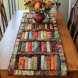 Modern Bookshelf Table Runner - Made to Order TABLE928