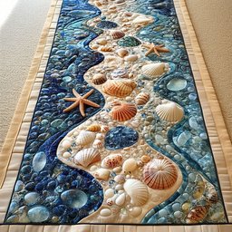 Ocean Bloom Table Runner - Made to Order TABLE928