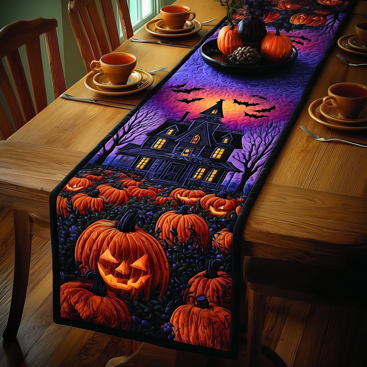 Mystic Halloween Night Table Runner - Made to Order TABLE928