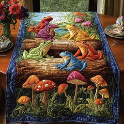 Mushroom Meadow Magic Table Runner - Made to Order TABLE928