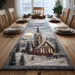 Moonlit Chapel Light Table Runner - Made to Order TABLE928