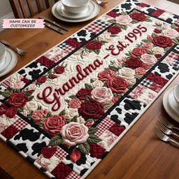 Mom Bloom Table Runner - Made to Order TABLE928