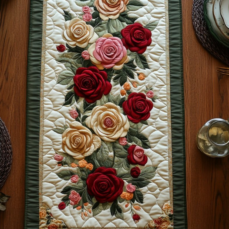 Mystic Rose Table Runner - Made to Order TABLE928