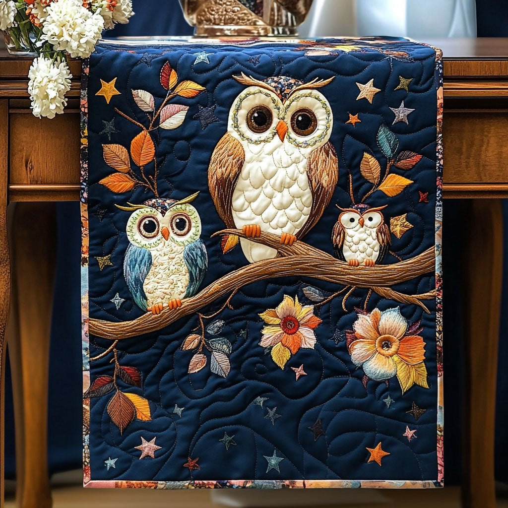Midnight Owl Gathering Table Runner - Made to Order TABLE928