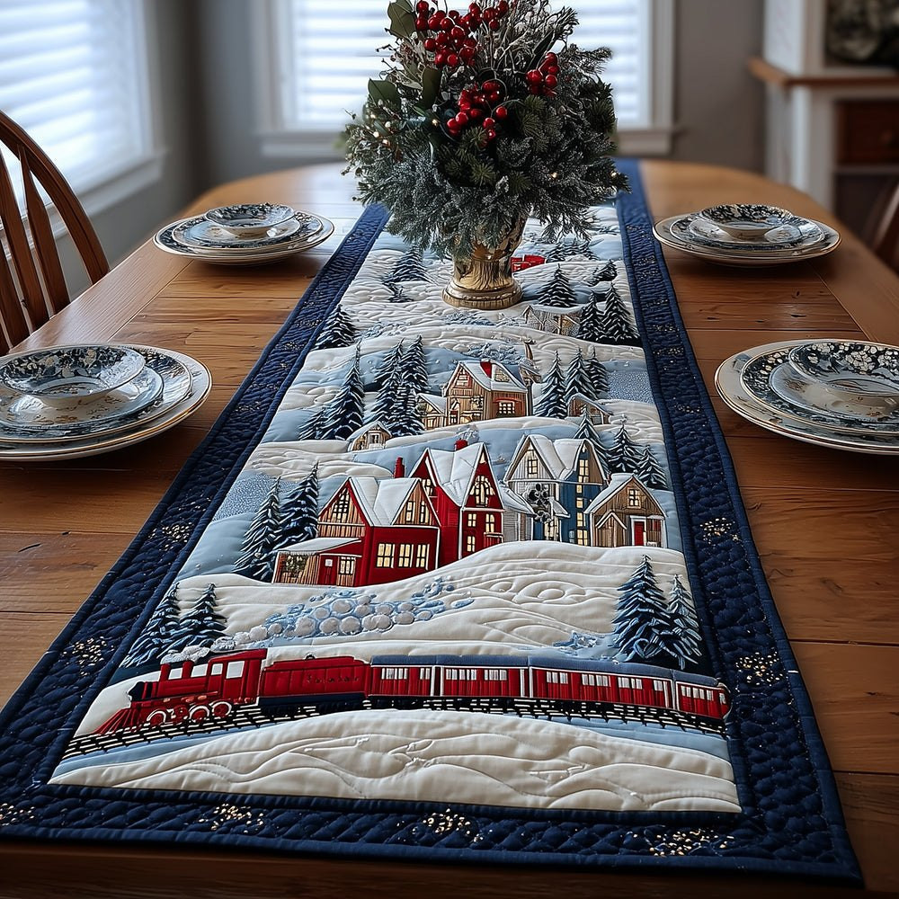 Merry Train Table Runner - Made to Order TABLE928