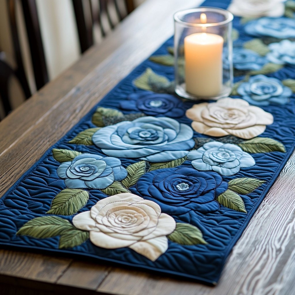 Midnight Rose Table Runner - Made to Order TABLE928