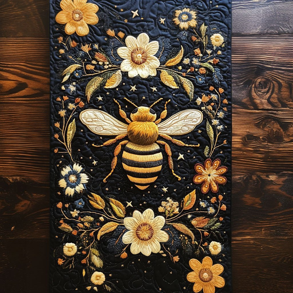 Midnight Bloom Bee Table Runner - Made to Order TABLE928