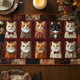 Meow Garden Table Runner - Made to Order TABLE928