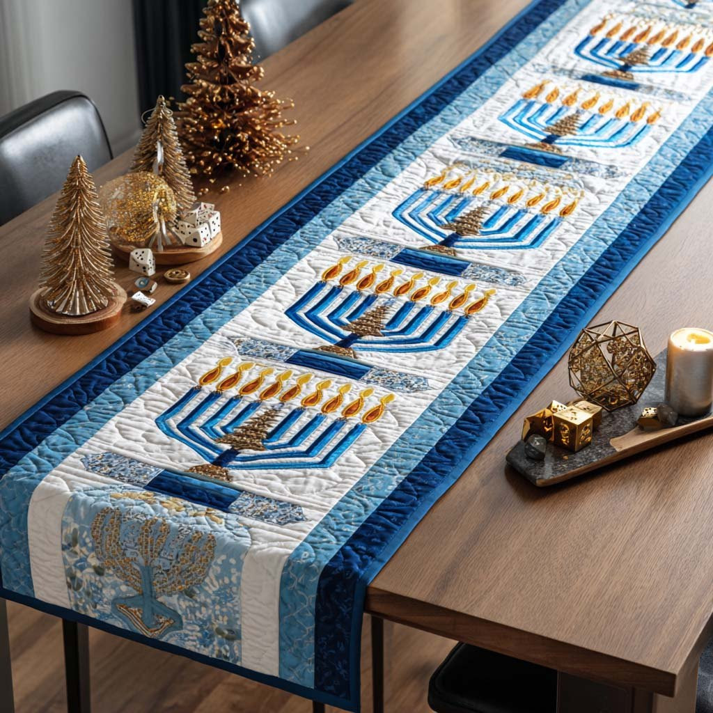 Menorah Glow Table Runner - Made to Order TABLE928