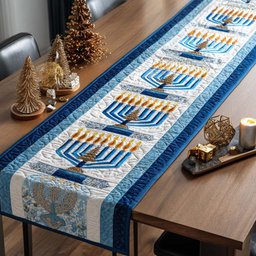 Menorah Glow Table Runner - Made to Order TABLE928