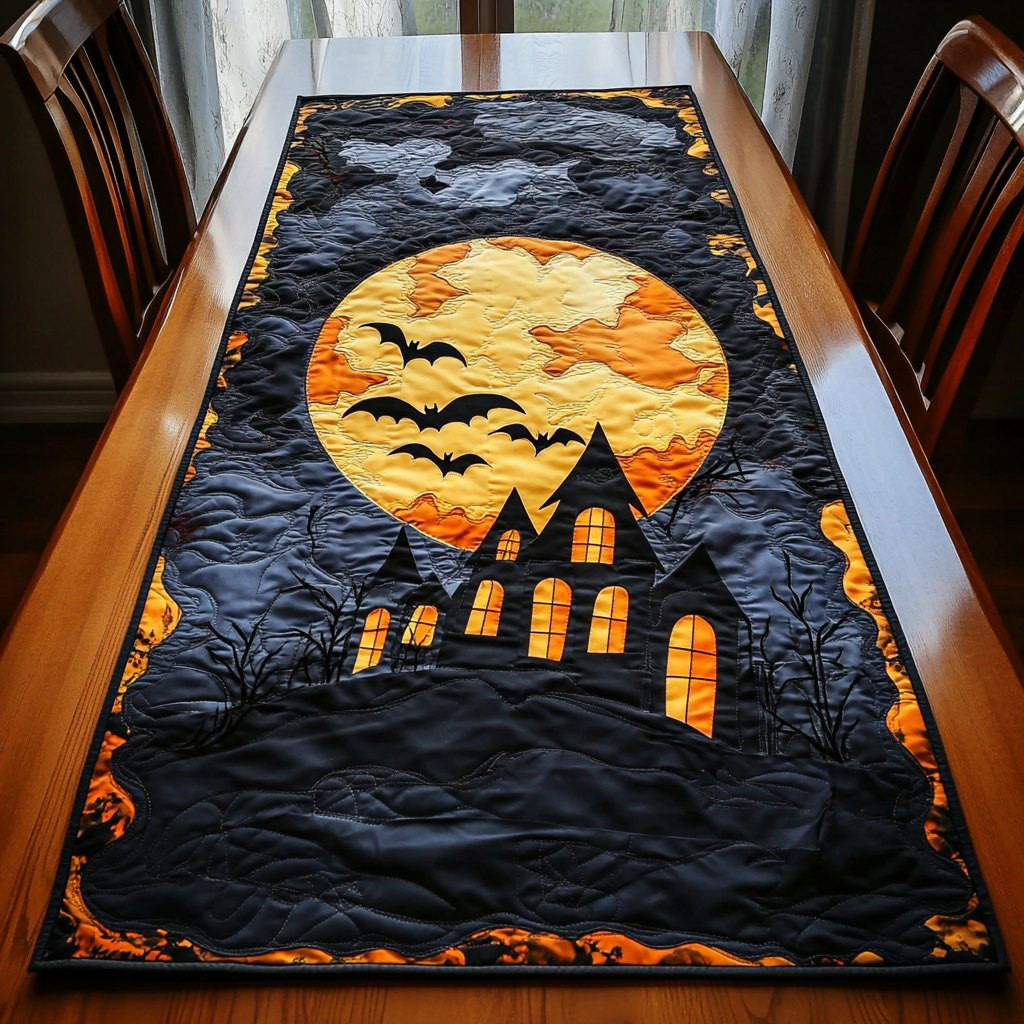 Moonlit House Table Runner - Made to Order TABLE928