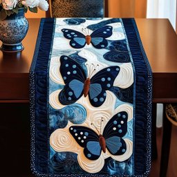 Midnight Sky Butterflies Table Runner - Made to Order TABLE928