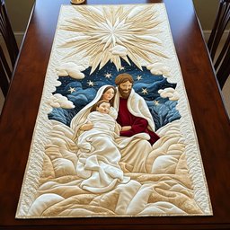 Nativity Under a Starry Sky Table Runner - Made to Order TABLE928