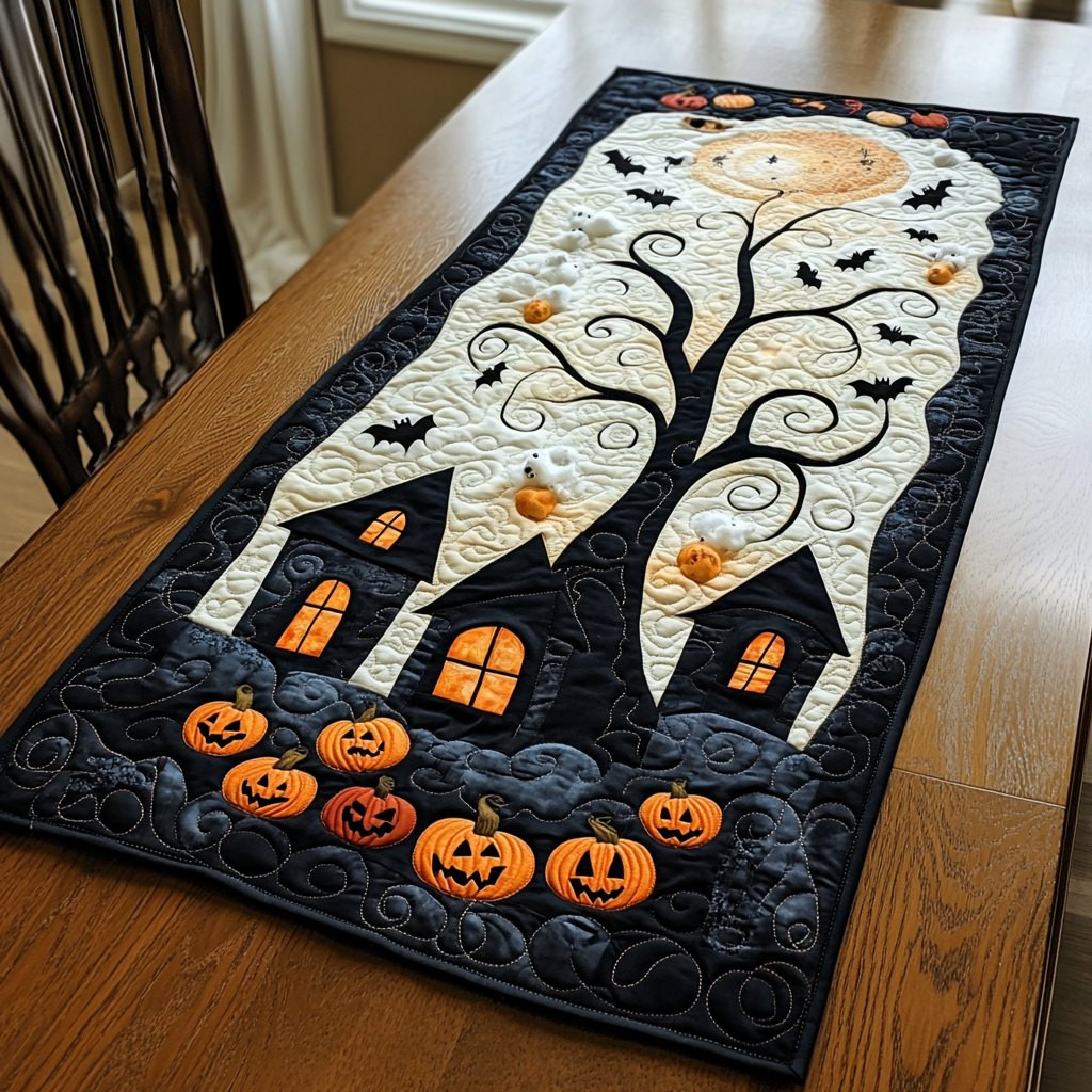 Midnight Windows Table Runner - Made to Order TABLE928