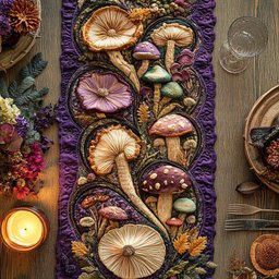 Mushroom Magic Table Runner - Made to Order TABLE928