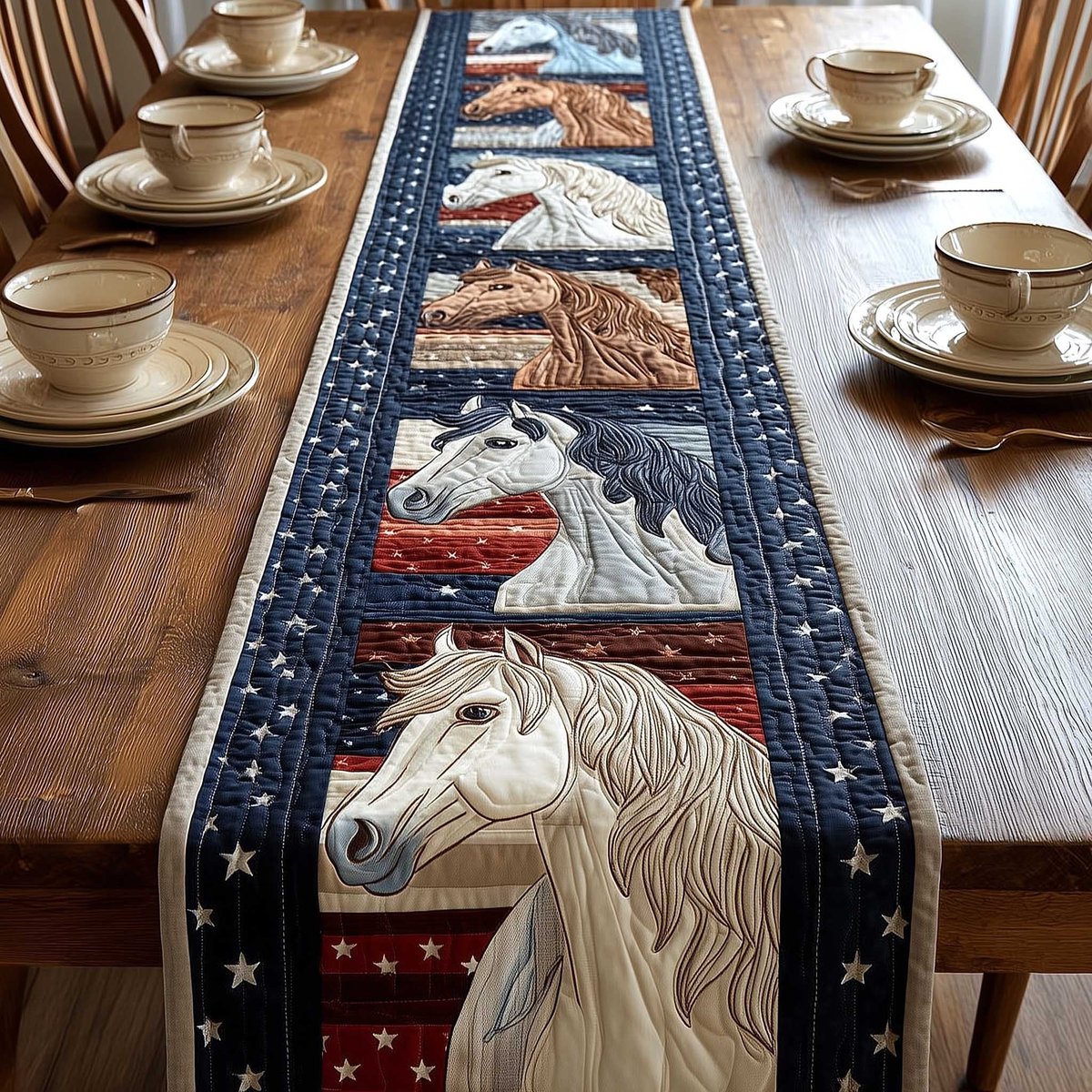 Mustang Ride Table Runner - Made to Order TABLE928